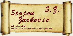 Stojan Žarković vizit kartica